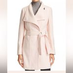 Calvin Klein Belted Wool Blend Wrap Coat | Pale Pink /
Blush | XXS / XS | Unworn Photo 9