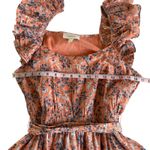 Cleobella Britt Ruffle Mini Dress in Positano Pink Floral Women’s Size Medium Photo 3