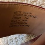 Calvin Klein Size 7.5 Red Croc Embossed Two Strap Sandal Heels Photo 11