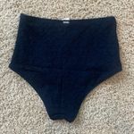 Abercrombie & Fitch Abercrombie high waisted full coverage swim bottom, navy “lace”, size medium  Photo 1