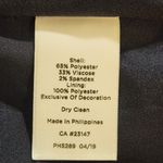 Talbots Navy Houndstooth Blazer Size 6 Navy Collarless Suit Jacket Photo 6