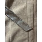 Vince Camuto Asymmetrical Wool Blend Pea Coat Sz. Small Brown Belt Winter Zipper Photo 8