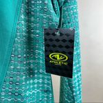 Athletic Works NEW  Small Moisture Wicking Green Breeze Textured 1/4 Zip Fleece Photo 4