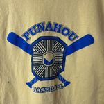 Vintage 90s Punahou Baseball T Shirt Yellow XL Extra Large Sports Single Stitch Photo 15