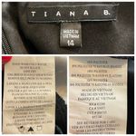 Tiana B . Fit & Flare Party Dress Cap Sleeves Black Illusion Lace Women’s 14 Photo 9