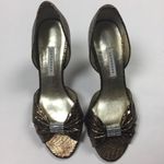 Caparros  Copper Faux Snakeskin‎ Embellished Heels Photo 4