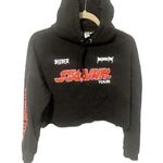 H&M  Divided Size Medium Justin Bieber Stadium Purpose Tour Black Cropped Hoodie Photo 0