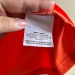 Nike SLIM FIT DRI-FIT Orange V-Neck T-Shirt TOP ATHLETIC Womens SIZE XL YOGA RUN Photo 1