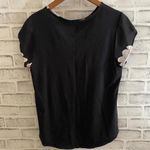 Van Heusen black floral short sleeve blouse Small Photo 1