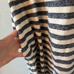 Free People striped short sleeve tshirt dress navy and beige terry cloth Photo 4