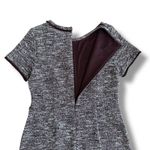 Talbots LOFT Marled Knit Fit & Flare Dress Size 10 Burgundy Short Sleeve Lined Work Photo 5