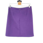 Boden Jacquard Faux Wrap Pencil Skirt Dark Eggplant Purple‎ Size US 8R Purple Photo 4