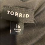 Torrid Black One-Shoulder Peplum Evening Cocktail Midi Dress Women’s Size 16 XL Photo 3