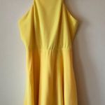 Lulus Yellow Skater Dress Small Photo 4
