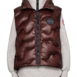 Canada Goose NWT  Cypress Puffer Vest Botanical Quilt in Garnet Stone Burgundy Photo 0