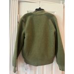 Zyia Active Olive Flying V Full Zip Fleece Jacket Women Large Preppy Fall Comfy Green Photo 3