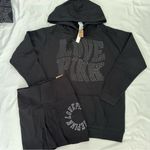 Victoria's Secret Victoria Secret Bling Hoodie and Biker shorts Set Photo 5
