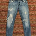 Abercrombie & Fitch AMES LOW RISE SLIM BOYFRIEND HEAVILY DISTRESSED JEANS Photo 0