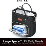 Lunch Bag Women: Insulated Lunch Box for Women Adults, Lunch Bag, Leakproof Lunch Tote Bags for Work with Adjustable Strap Reusable Cooler Tote Bag for Picnic,Camping, 8 Ice Packs Photo 2