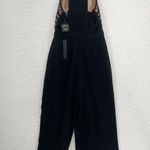 Adelyn Rae Lace-Detail High Neck Jumpsuit Black Beige Size Small New With Tags Photo 2