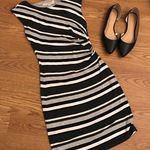 Loft  Striped Black and Grey dress Photo 0