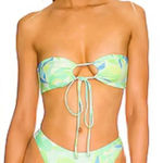 Faithfull the Brand  Arriba Bikini Top‎ in Galarosa Print Sz S Photo 0