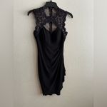 Cache Black Sheath Halter Lace Cocktail Dress 0 Photo 4