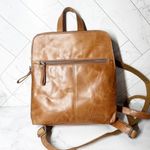 Spikes & Sparrow Leather Distressed Backpack Tan Photo 1