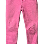 7 For All Mankind Pink Skinny Ankle Jeans Women Size 29 Stretch Preppy Modern Photo 0