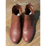 Easy Street New Western Brown Ankle Boot 8.5W Womens Booties Heeled Faux Leather Photo 6