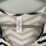 Yala Womens Chevron Tank Dress Navy White Size M Sleeveless Midi Casual Black Size M Photo 2