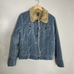 Gap Y2K Velvet Sherpa Fur Lined Velvet Trucker Jacket Women's Size XL Photo 1