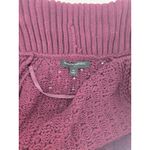 Banana Republic  Cardigan Sweater Medium Shawl‎ Collar Maroon Cotton Blend Photo 2