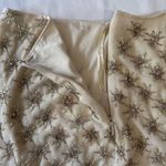 Club Monaco New Women’s  Meri Beaded Jupe Handcrafted Mini Skirt Ivory/Beige Sz 0 Photo 5