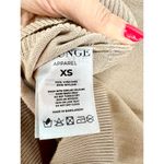 Lounge Knitted Long Sleeve Crop Top & Fold Waist Shorts Set Tan Women's Size XS Photo 9