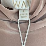 WAYF Twin Flame Nude Cold Shoulder High Neck Midi Dress Large NEW Photo 6