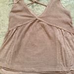 Pink/Lavender Ribbed Tank Top with V Photo 6