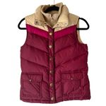 Old Navy  Vintage Y2k Colorblock Puffer Vest Quilted Collar Snap Front Pockets XS Photo 0