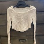 Amazon  Long Sleeve Cropped Top Square Neck Photo 0
