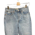 Madewell The Dadjean Destroyed Edition Jeans Dustin Wash Size 27 Photo 3