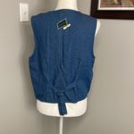 Bobbie Brooks With Love Vintage 90s Y2K Denim Vest Womens Size Medium Baking Blue Photo 2