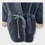 Vintage Monterey Fashions Faux Fur Coat Leopard Print Black Belted Women’s Large Photo 10