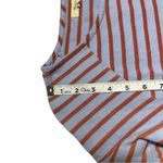 Madewell Shirred Sleeve Blue Red Stripe Long Sleeve XS stained Photo 6