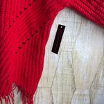No Boundaries  Red Chunky Cropped Fringed Sweater Pullover XXXL 3X Photo 4