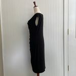 RALPH LAUREN Stretch Jersey Cowl Neck Cap Sleeve Dress in Black Size 12 NWT Photo 4