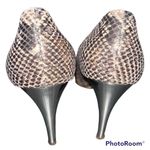 Giuseppe Zanotti Gold Metallic Snakeprint Heels Photo 5