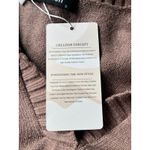 NWT Women's Long Sleeve V Neck Sweater Collar Ribbed Knit Mini Dress Size Small‎ Photo 7