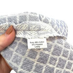 Prose &‎ Poetry Blue and Cream Textured Geometric Print Dress Dress Size Small Photo 11