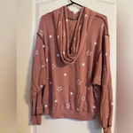 P.J. Salvage  Ric Rak Patty Wack Stars Hooded Sweatshirt Sz Medium Lounge Cozy Photo 1