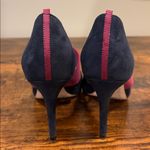 Boden Arabella pumps size 39 US Size 8 Navy Blue Suede Purple Pointy Toe Shoes Photo 4